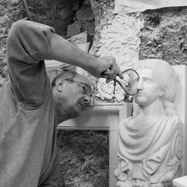 No Evil, Sculptural Artwork, Sculpture, Dominic Hurley, Portland Stone, Allegory - London Fine Antiques