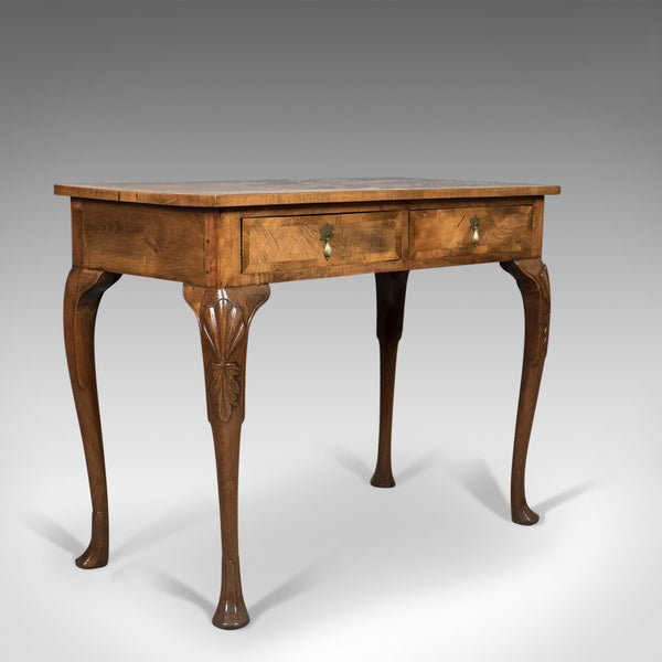 Edwardian Antique Side Table with Drawers, English, Walnut, Circa 1910 - London Fine Antiques