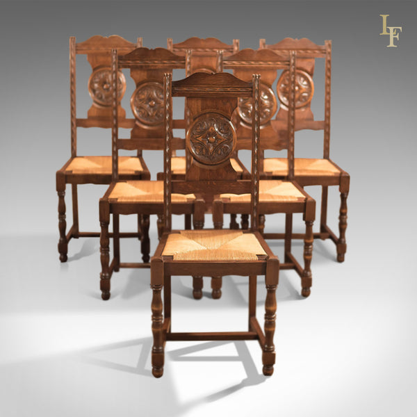 Edwardian Set of 6 Antique Dining Chairs, c.1910 - London Fine Antiques