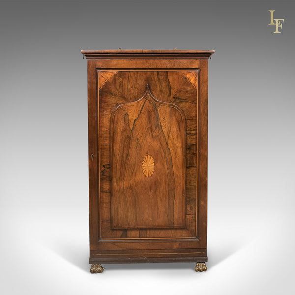 English Regency Antique Music Cabinet with Stand, Rosewood c.1820 - London Fine Antiques