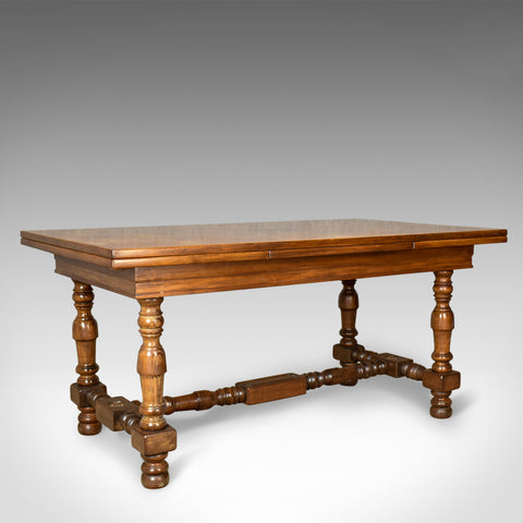 Extending Dining Table, 8 - 10 Seater, Mahogany, French Circa 1920 - London Fine Antiques