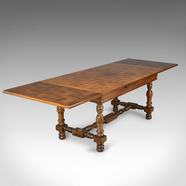 Extending Dining Table, 8 - 10 Seater, Mahogany, French Circa 1920 - London Fine Antiques