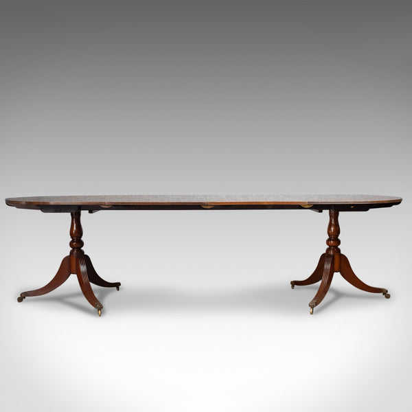 Extending Dining Table, Regency Revival, English, Mahogany, Seats 10, Late C20th - London Fine Antiques