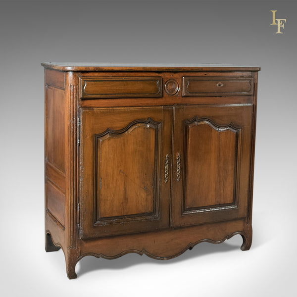 French Antique Sideboard Cabinet, 18th Century Walnut Cupboard - London Fine Antiques