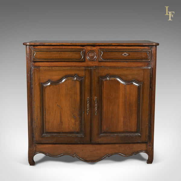 French Antique Sideboard Cabinet, 18th Century Walnut Cupboard - London Fine Antiques