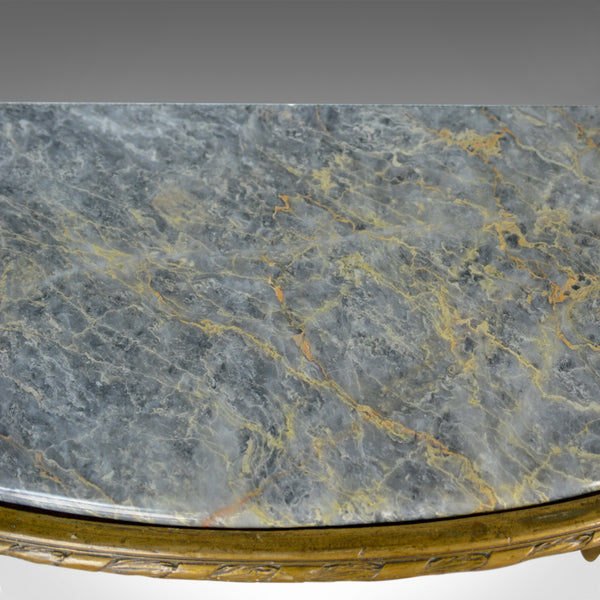 French Antique Console Table, Giltwood, Marble, Classical Revival, Pier, C.1900 - London Fine Antiques