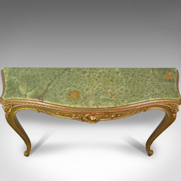 French Antique Console Table, Giltwood and Onyx, Classical Revival, Circa 1900 - London Fine Antiques