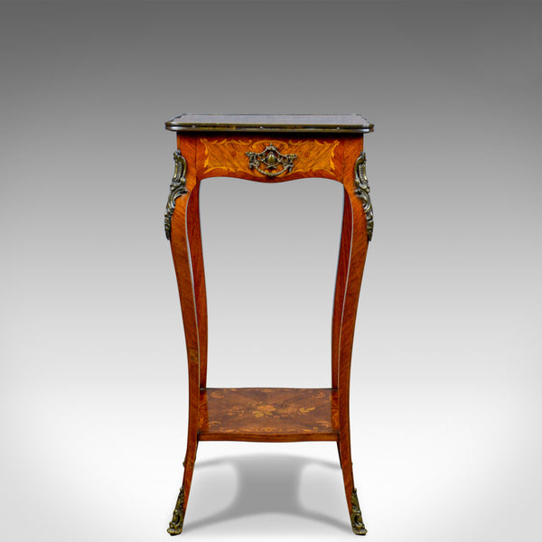 French Antique Etagere, Kingwood Side Table, Nightstand, Druce and Co, c.1870 - London Fine Antiques
