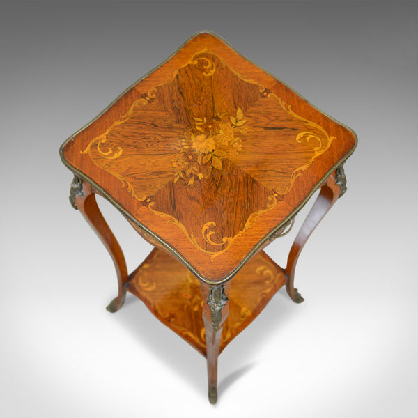 French Antique Etagere, Kingwood Side Table, Nightstand, Druce and Co, c.1870 - London Fine Antiques
