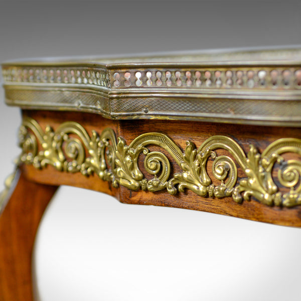 French, Antique, Side Table, Two Tier, Birch, Ormolu, Marble Top, circa 1900 - London Fine Antiques
