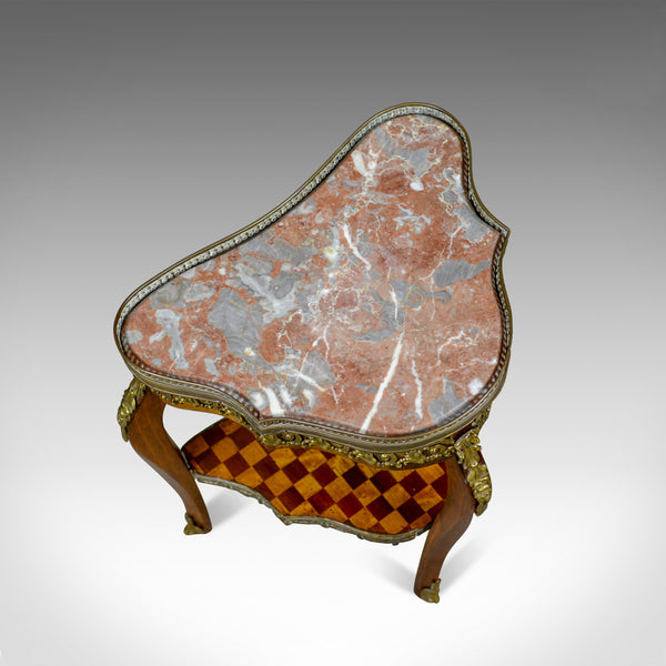 French, Antique, Side Table, Two Tier, Birch, Ormolu, Marble Top, circa 1900 - London Fine Antiques