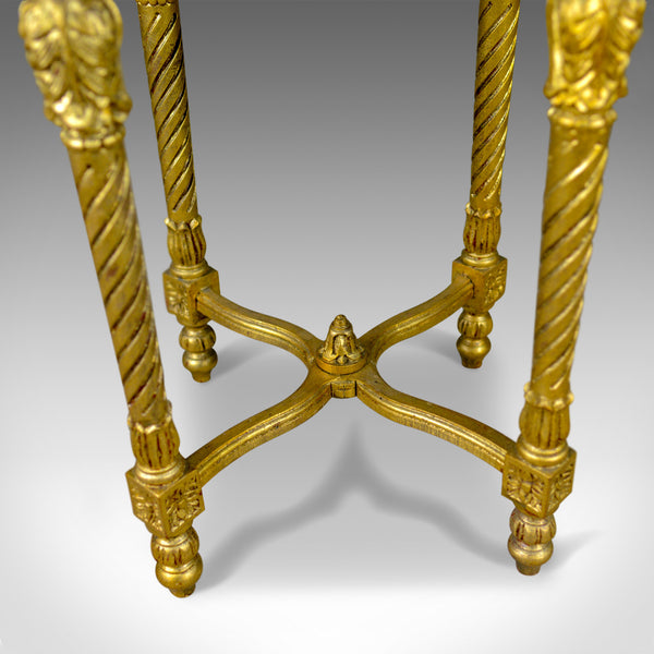 French Lamp Table, Giltwood, Marble, Classical Revival, Occasional, Side C20th - London Fine Antiques