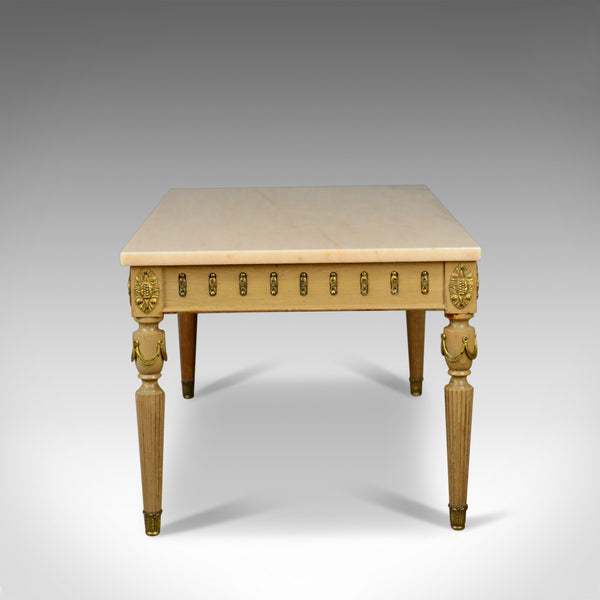 French Marble Coffee Table, Classical Taste, Hardwood, Stone, Late 20th Century - London Fine Antiques