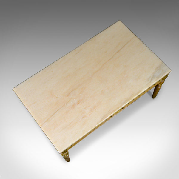 French Marble Coffee Table, Classical Taste, Hardwood, Stone, Late 20th Century - London Fine Antiques