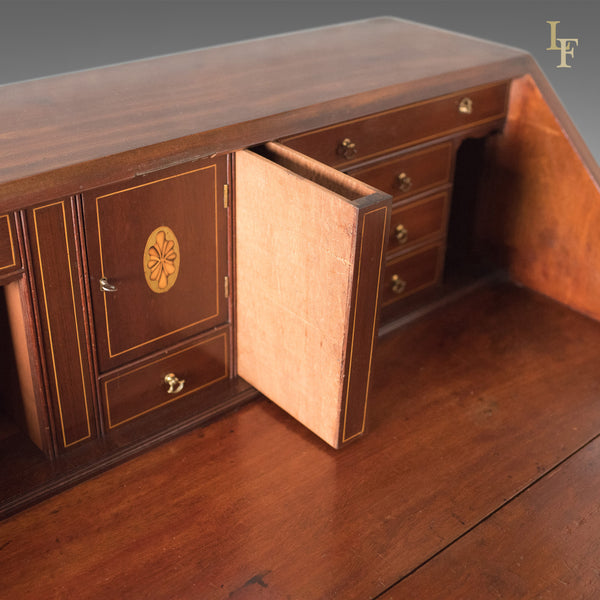 Georgian Antique Bureau, English 18th Century Mahogany Desk c.1780 - London Fine Antiques