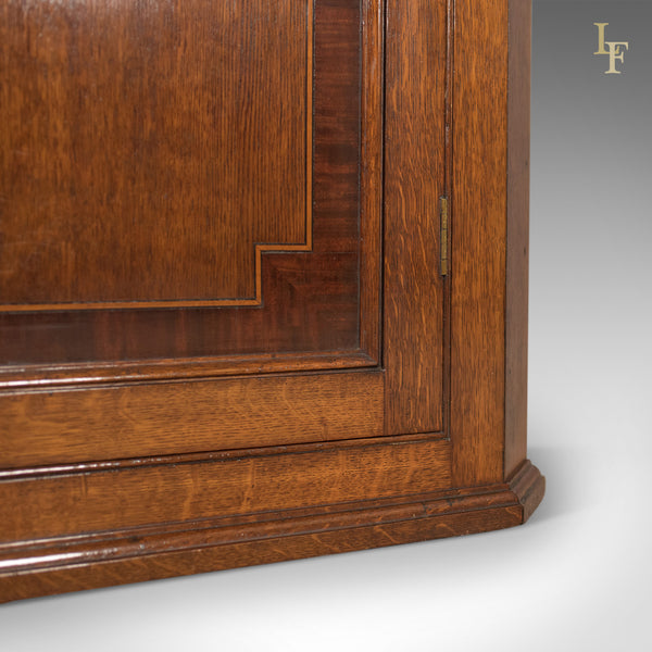 Georgian Antique Corner Cabinet, Oak and Mahogany, English c.1780 - London Fine Antiques