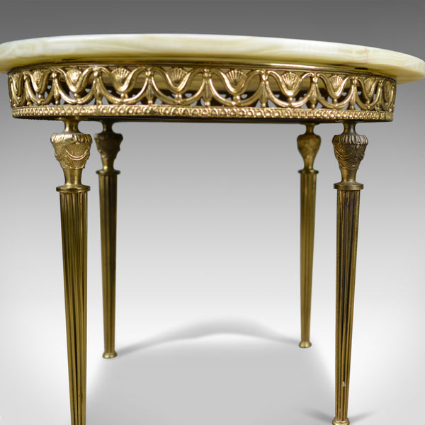 Italianate Lamp Table, Gilt Metal, Onyx, Classical Revival, Side, Late C20th - London Fine Antiques
