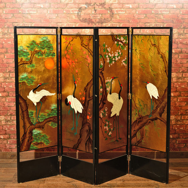 20th Century Japanese Decorative Screen - London Fine Antiques