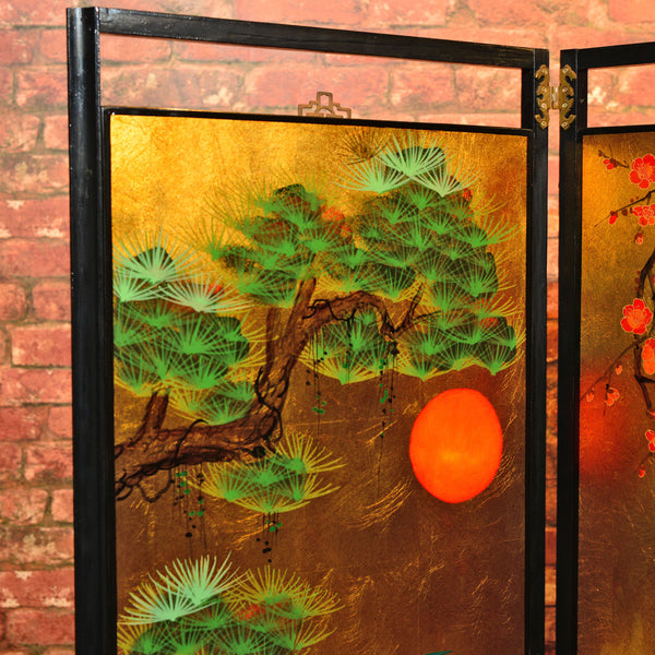 20th Century Japanese Decorative Screen - London Fine Antiques