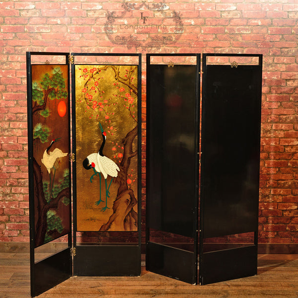 20th Century Japanese Decorative Screen - London Fine Antiques