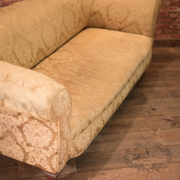 Victorian Sofa, Chesterfield in Golden Fabric c.1890 - London Fine Antiques
