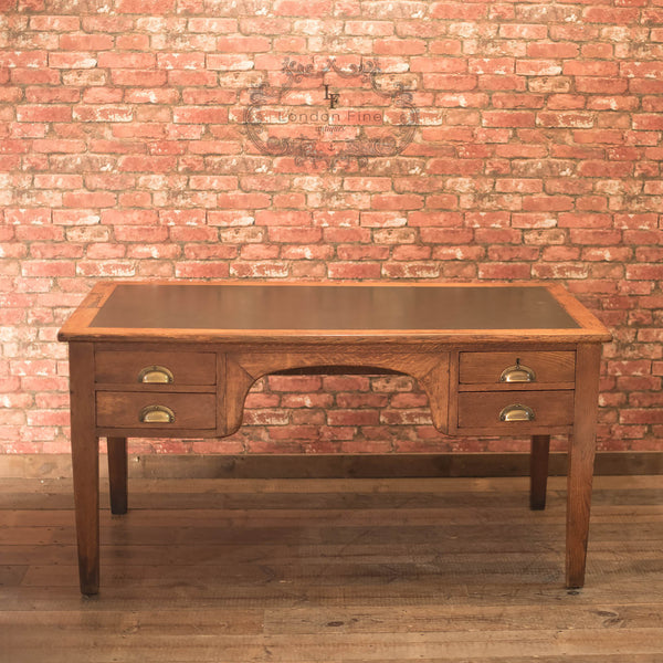 George V Oak Government Desk, c.1930 - London Fine Antiques