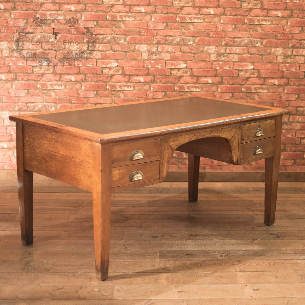 George V Oak Government Desk, c.1930 - London Fine Antiques