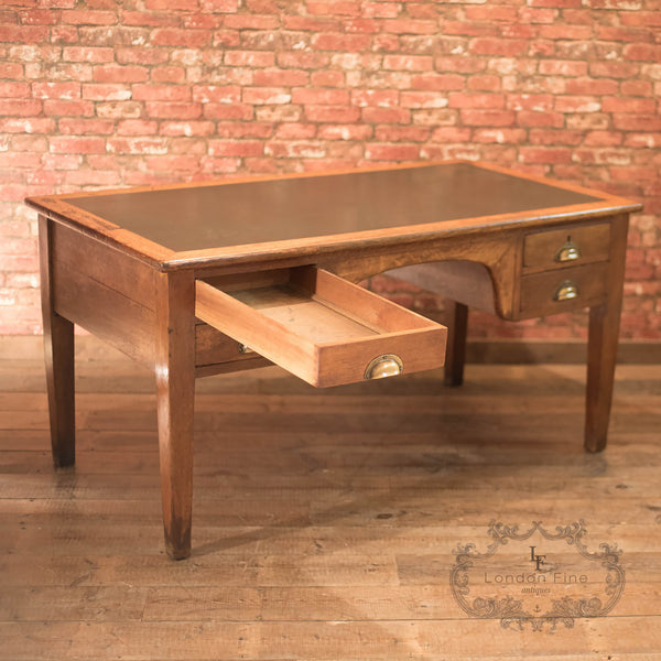 George V Oak Government Desk, c.1930 - London Fine Antiques