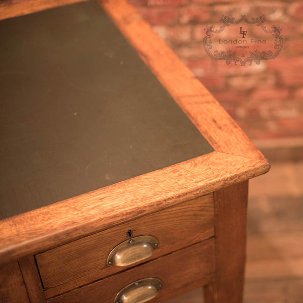 George V Oak Government Desk, c.1930 - London Fine Antiques