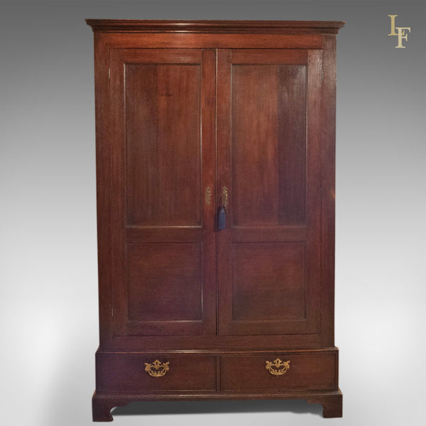 Georgian Antique Panelled Wardrobe, c.1800 - London Fine Antiques