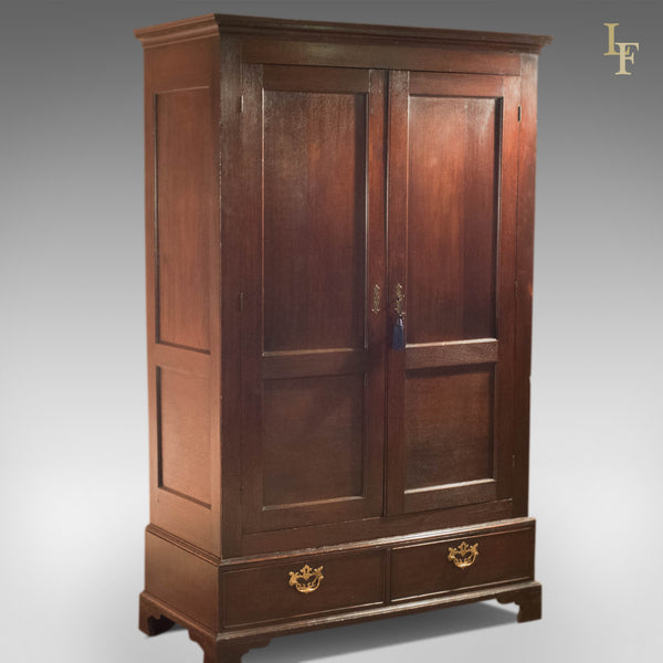 Georgian Antique Panelled Wardrobe, c.1800 - London Fine Antiques