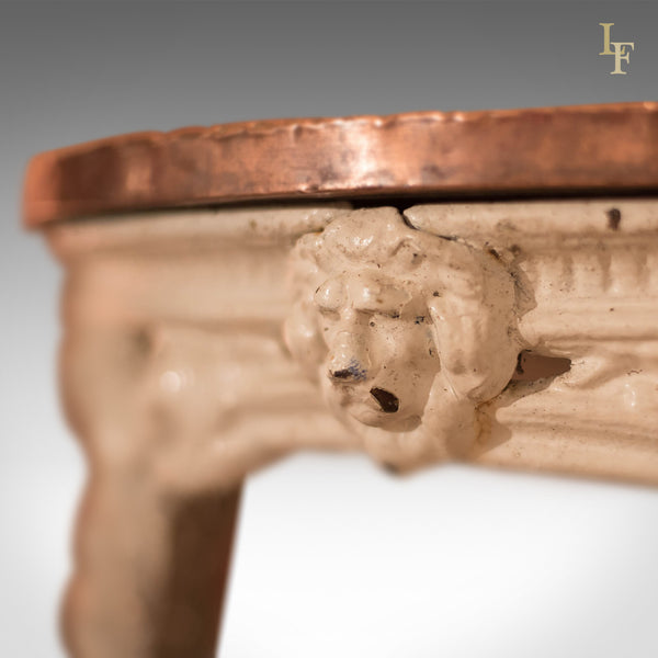 Victorian Cast Iron & Copper Tavern Garden Table - London Fine Antiques