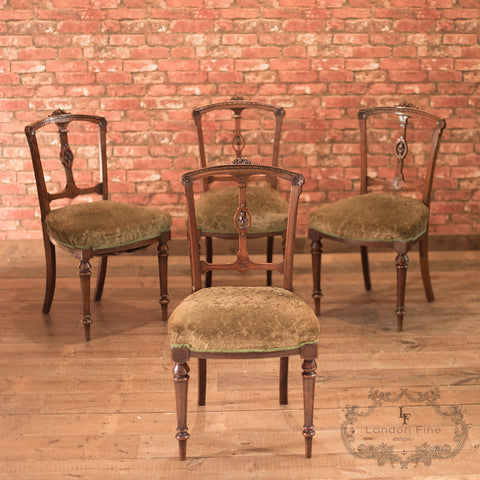 Aesthetic Period Set of Four Dining Chairs, c.1890 - London Fine Antiques