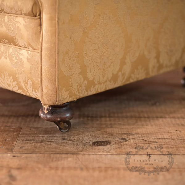 Edwardian Armchair & Footstool, c.1910 - London Fine Antiques