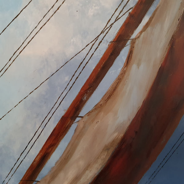 Framed Dramatic Seascape, Oil Painting, Marine, Ship, Storm, Art, Original - London Fine Antiques