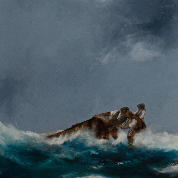 Framed Maritime Seascape, Oil Painting, Marine, Art, Original, Fishermen - London Fine Antiques