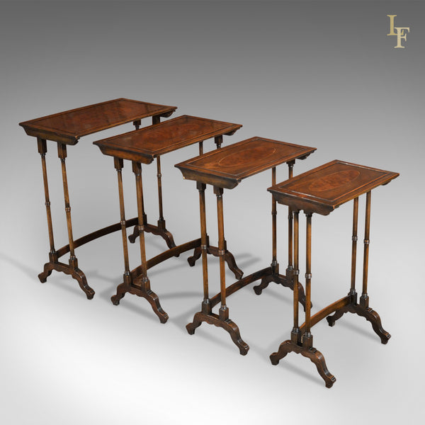Antique Nest of Tables, Walnut, Late Victorian - London Fine Antiques
