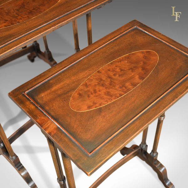 Antique Nest of Tables, Walnut, Late Victorian - London Fine Antiques