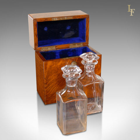 Antique Pair of Glass Decanters Victorian c.1895 - London Fine Antiques