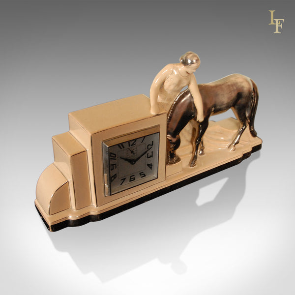 Art Deco Clock & Garnitures, Antique - London Fine Antiques