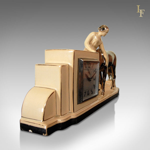 Art Deco Clock & Garnitures, Antique - London Fine Antiques