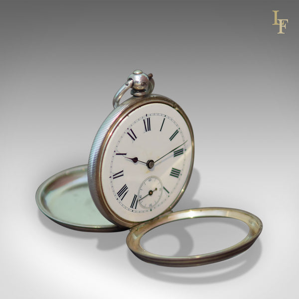 Antique Pocket Watch, Silver Cased Chester 1884 - London Fine Antiques