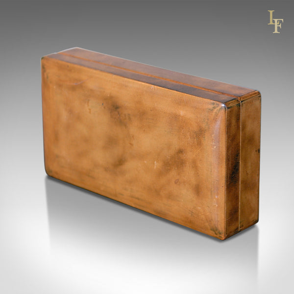 Mid Century Leather Card Box, Liberty of London - London Fine Antiques
