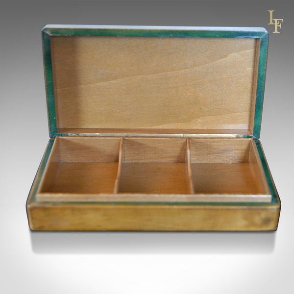 Mid Century Leather Card Box, Liberty of London - London Fine Antiques