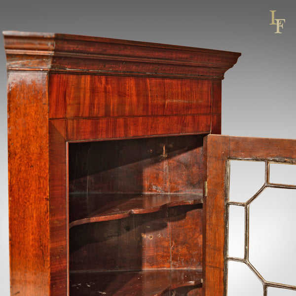 Georgian Glazed Antique Corner Cabinet, c.1800 - London Fine Antiques