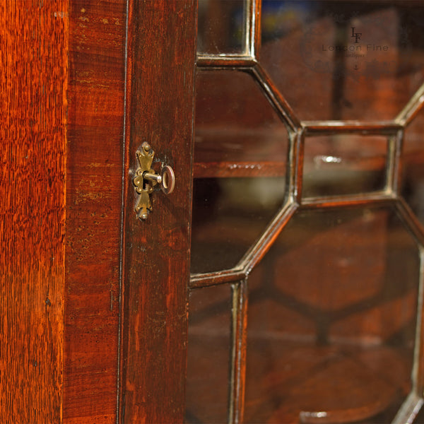 Georgian Glazed Antique Corner Cabinet, c.1800 - London Fine Antiques