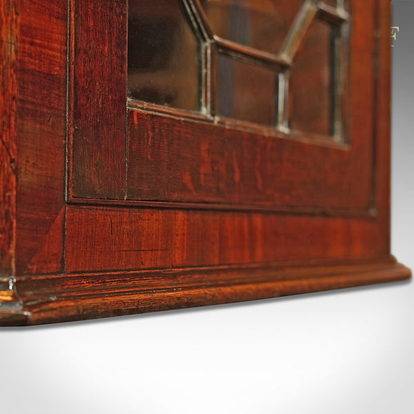 Georgian Glazed Antique Corner Cabinet, c.1800 - London Fine Antiques