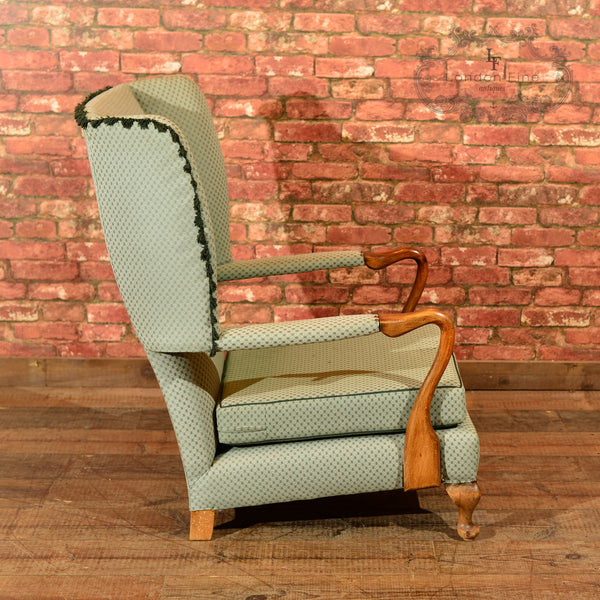 Pair of Mid Century Wing Back Chairs - London Fine Antiques