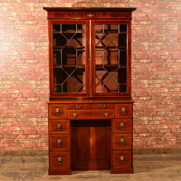 Georgian Bureau Bookcase, c.1800 - London Fine Antiques