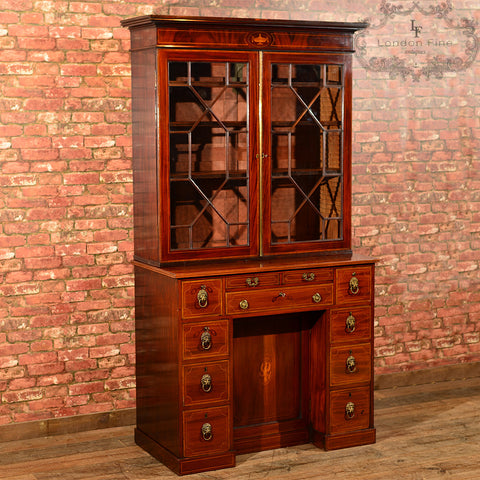 Georgian Bureau Bookcase, c.1800 - London Fine Antiques